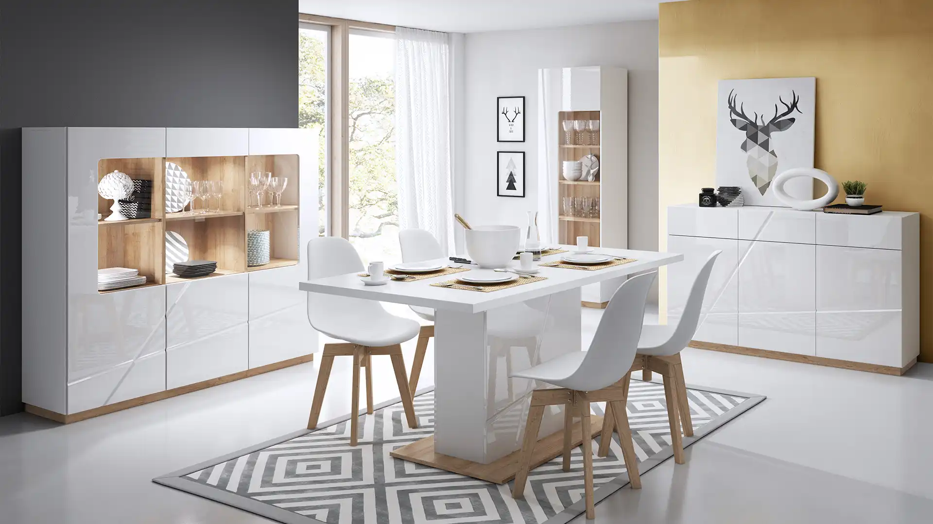 Pięć sprytnych sposobów na małą jadalnię