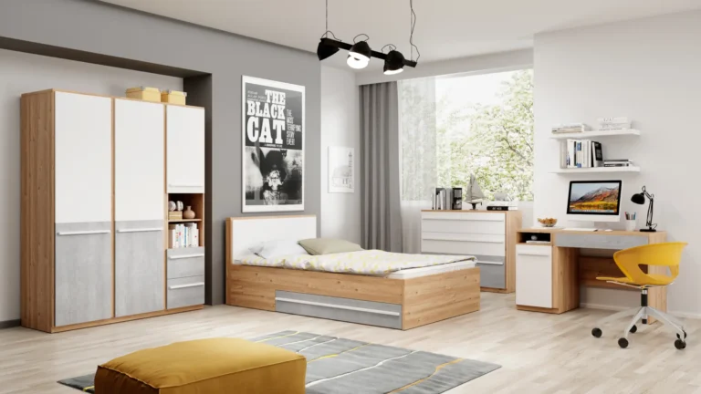 kolekcja mebli Plano w pokoju młodzieżowym