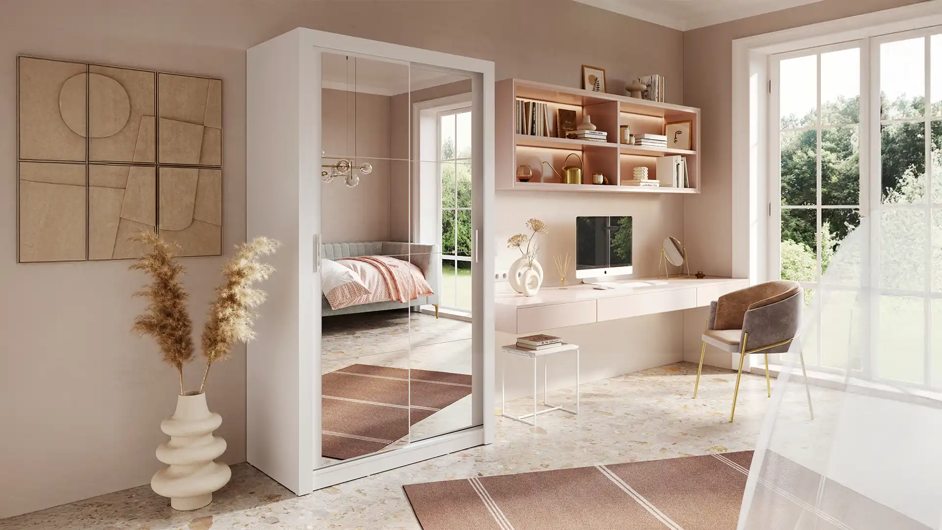 Mała szafa z lustrem – mebel idealny!