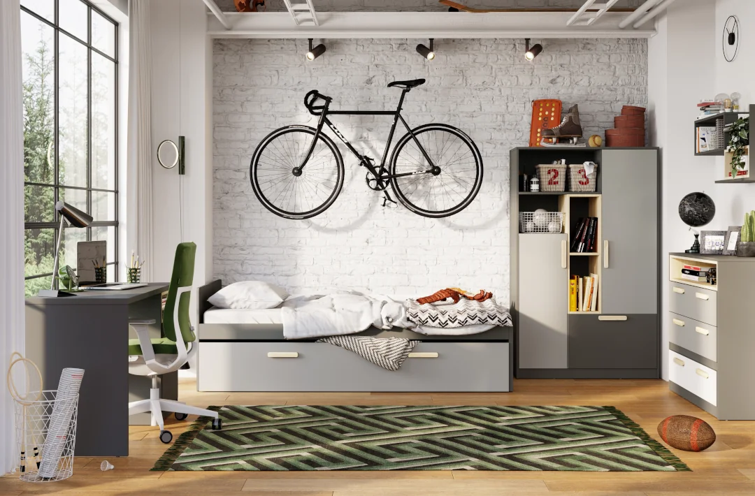 meble POK w pokoju młodzieżowym