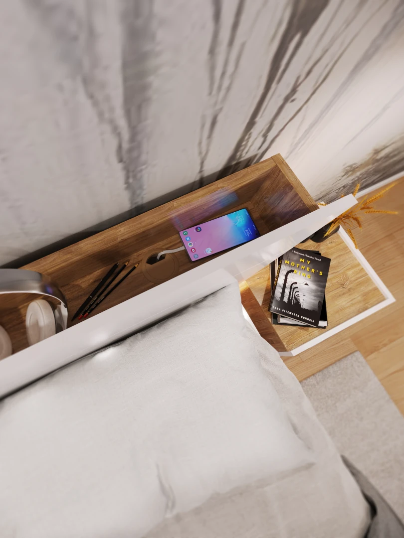 schowek w łóżku Dentro