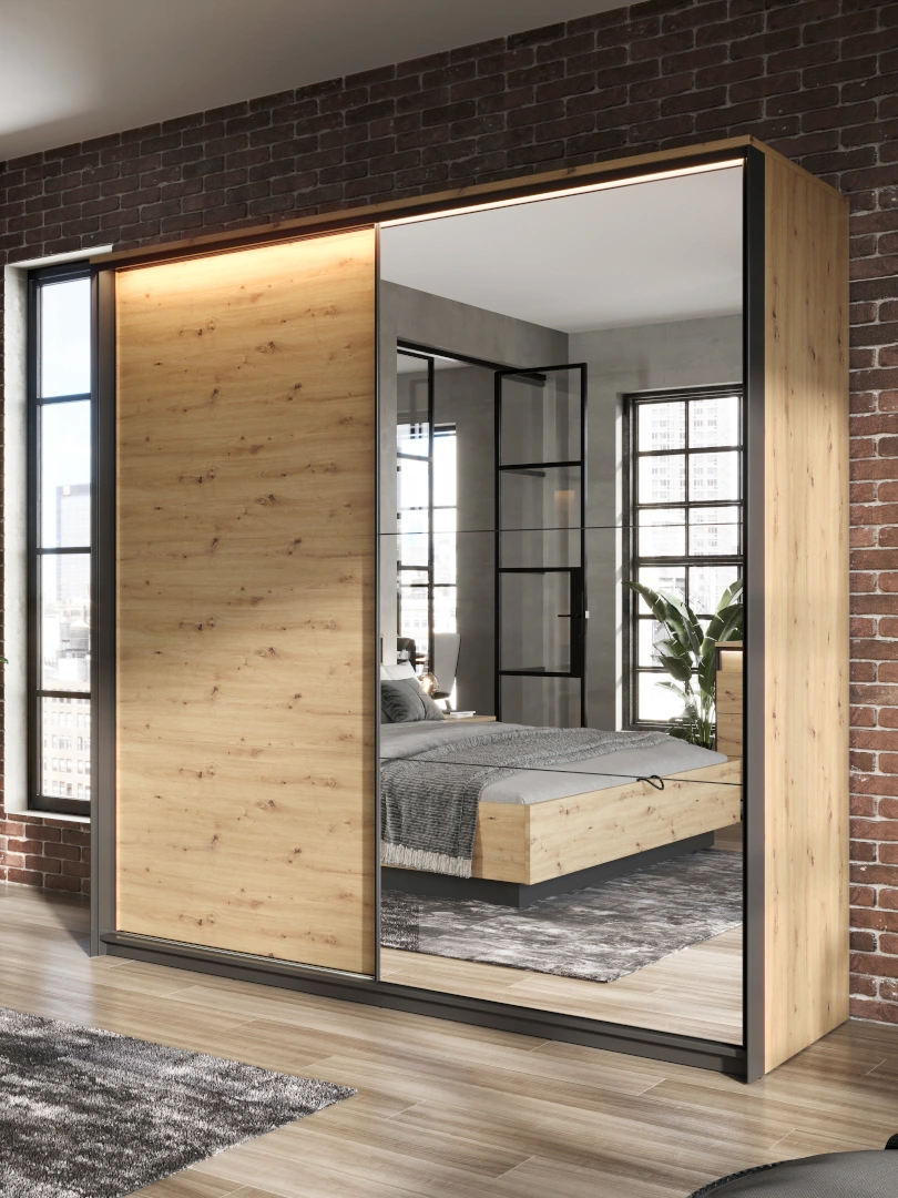 szafa przesuwna Quant z lustrem