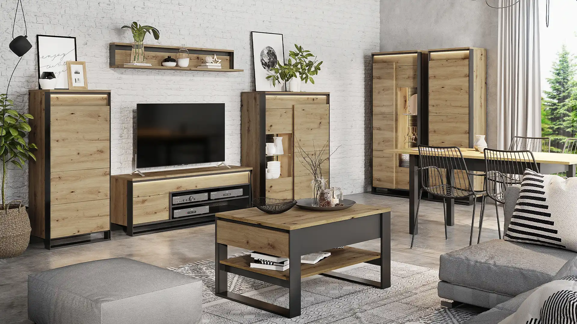 Jak wybrać szafkę RTV loft?