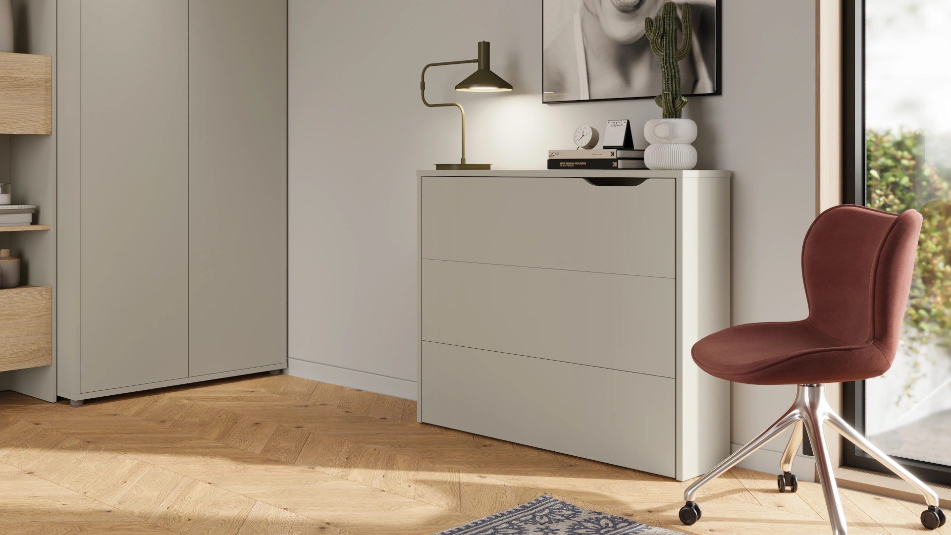 biurko CW1LK zamknięte