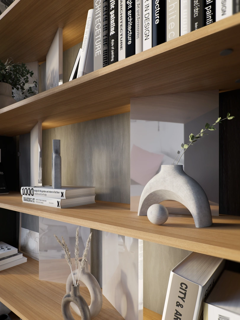 detal regału Fitt połysk