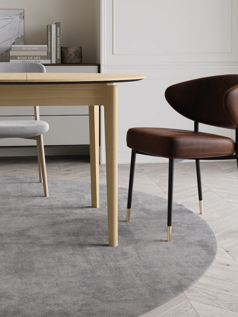 stoł jasny PT-04 w pokoju dziennym