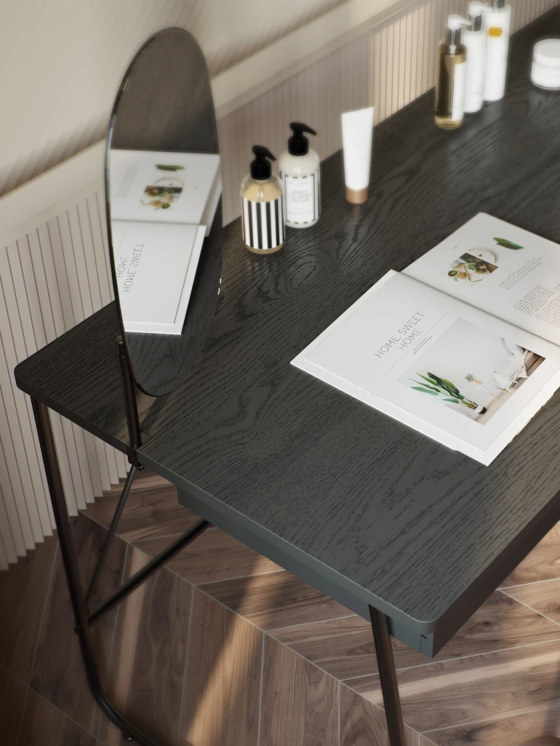 udekorowany blat biurka MB-01